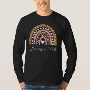98th Birthday Vintage 1924 Rainbow Birthday T-Shirt