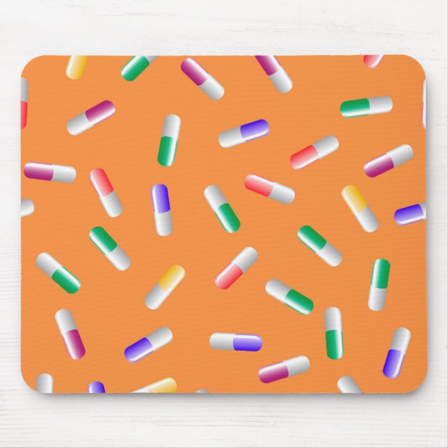 9907Drugs Pattern Mouse Mat (Front)
