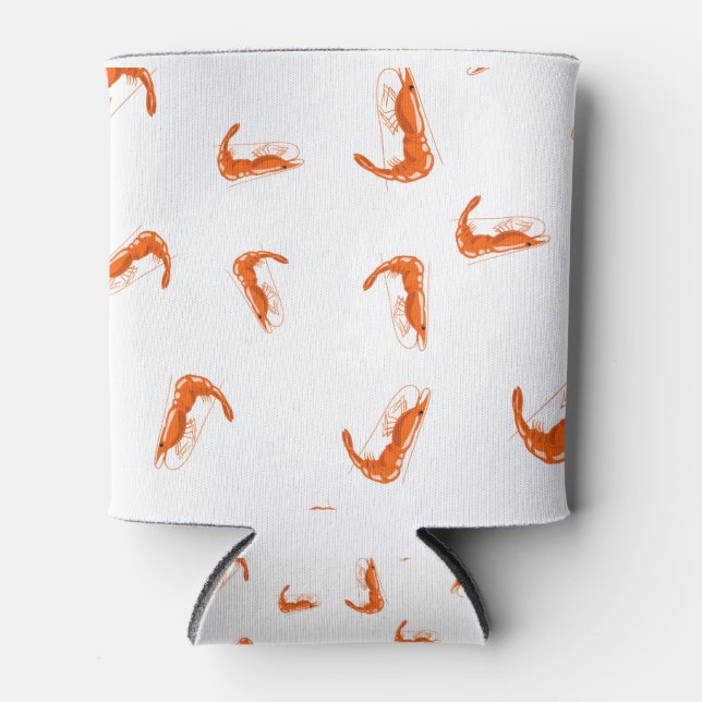 9954Shrimp Pattern Can Cooler (Front)