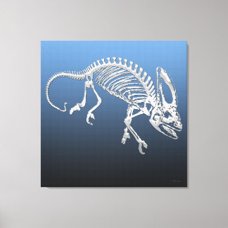 999.9: Chameleon Skeleton Canvas Print
