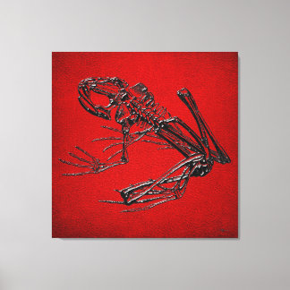 999.9: Frog Skeleton Canvas Print