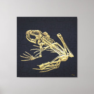 999.9: Frog Skeleton Canvas Print