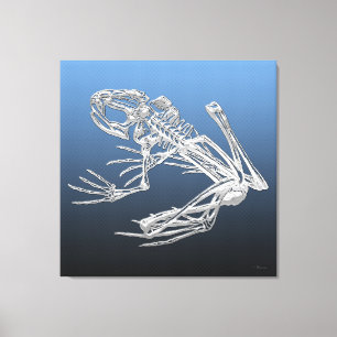 999.9: Frog Skeleton Canvas Print