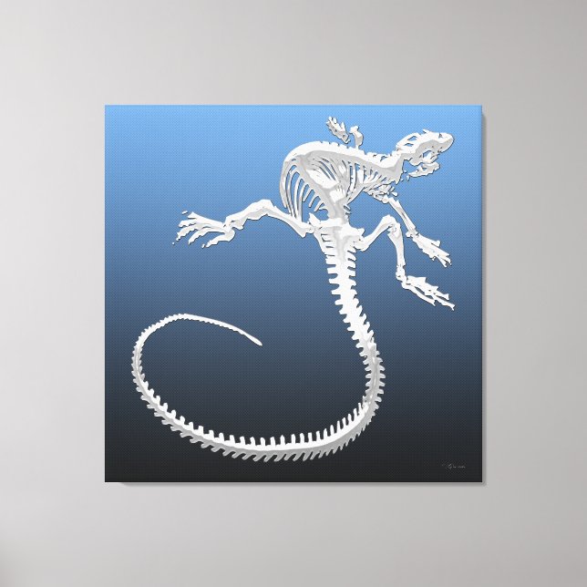 999.9: Iguana Skeleton Canvas Print (Front)