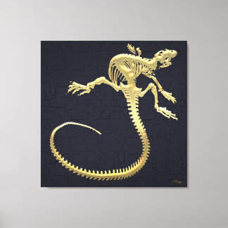 999.9: Iguana Skeleton Canvas Print