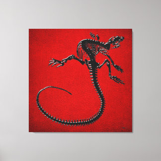 999.9: Iguana Skeleton Canvas Print