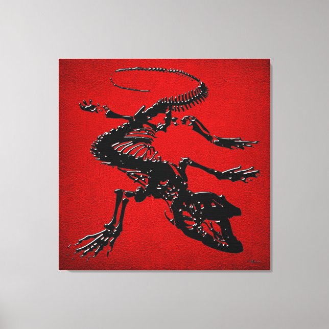 999.9: Komodo Dragon Skeleton Canvas Print (Front)