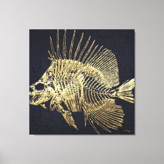 999.9: Surgeonfish Skeleton Canvas Print