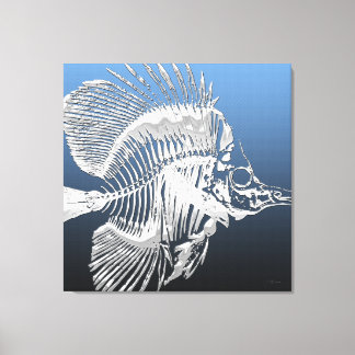 999.9: Yellow Surgeonfish Skeleton Canvas Print