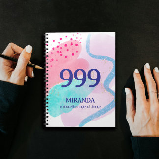 999 Angel Number Spiritual Rebirth Manifestation Notebook