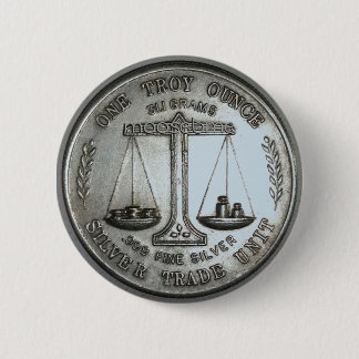 .999 One Troy Ounce Silver Back Scales 6 Cm Round Badge