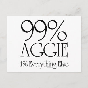 99% Aggie Postcard