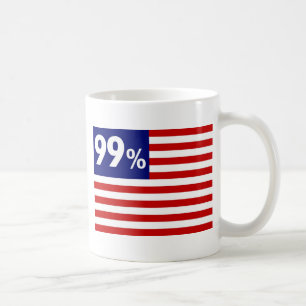 99 % American Flag - Occupy Wall Street Coffee Mug