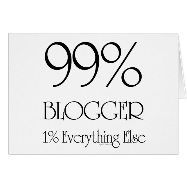 99% Blogger (Front Horizontal)