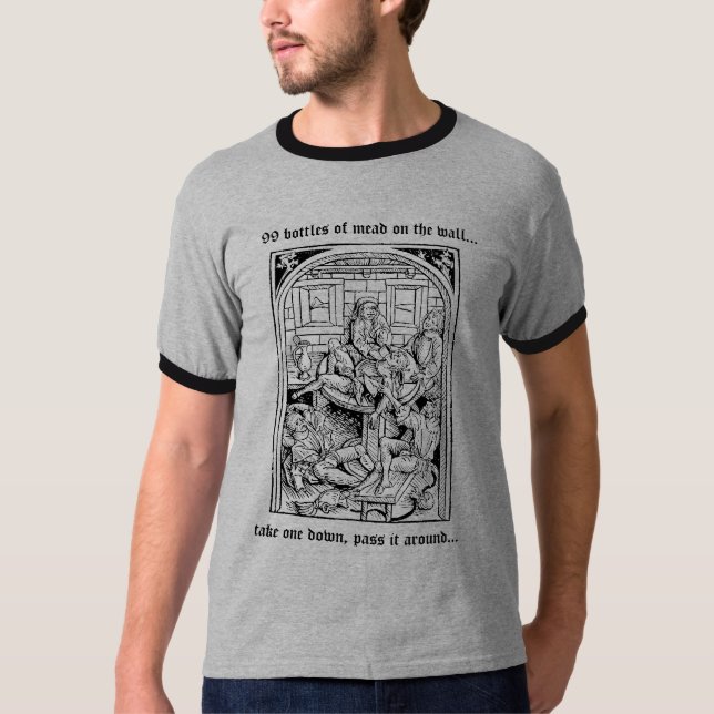 99 Bottles of Mead on the Wall tshirt (Front)