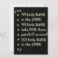 99 Bugs In Code Software Funny Engineer Tester