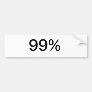 99% BUMPER STICKER