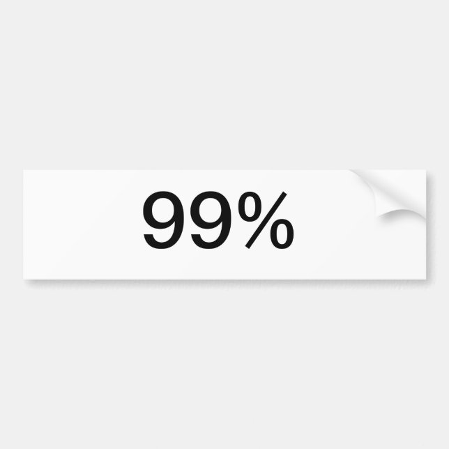 99% BUMPER STICKER (Front)