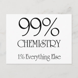 99% Chemistry Postcard
