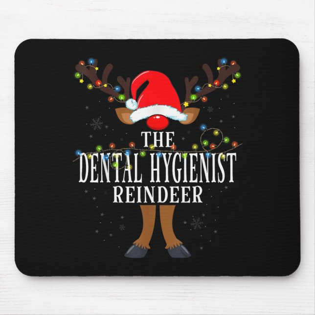 99 Christmas Matching Family Reindeer Uni-adults R Mouse Mat (Front)