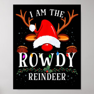 99 Christmas Reindeer Costume Party - I Am The Row Poster