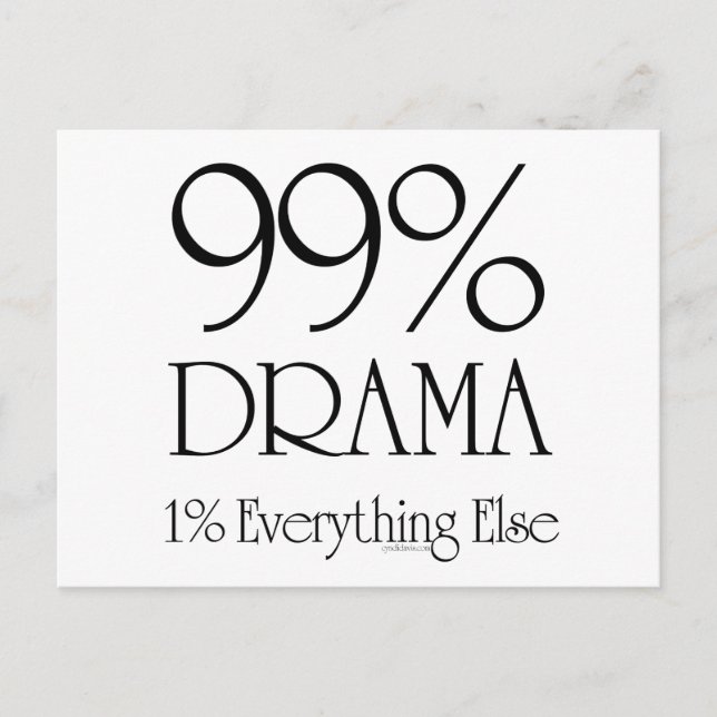 99% Drama Postcard (Front)
