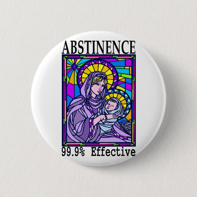99% effective! 6 cm round badge (Front)
