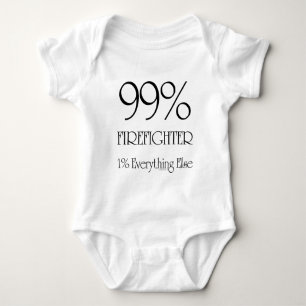 99% Firefighter Baby Bodysuit