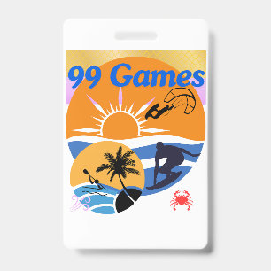 99 Games Of Summer ID Badge