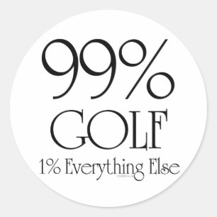 99% Golf Classic Round Sticker
