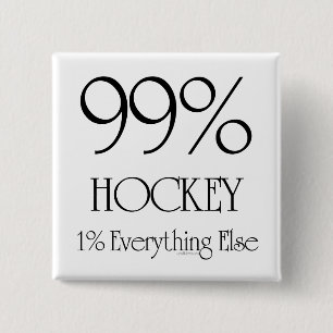 99% Hockey 15 Cm Square Badge