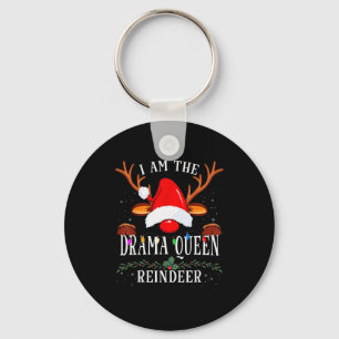 99 I Am The Drama Queen Reindeer Christmas Family  Key Ring