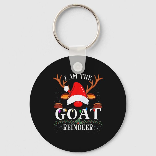 99 I Am The Goat Reindeer Christmas Family Uni-adu Key Ring (Front)