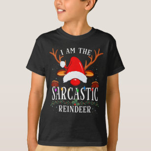 99 I Am The Sarcastic Reindeer Uni-adults Black Co T-Shirt