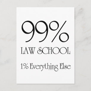 99% Law School Postcard