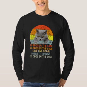 99 Little Bugs In The Code Cat T-Shirt