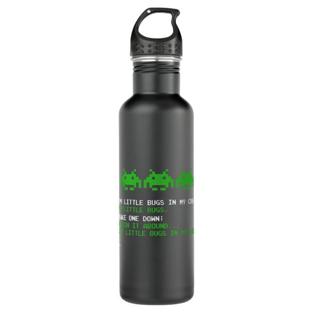 99 Little Bugs In The Code Software Engineer 710 Ml Water Bottle (Front)