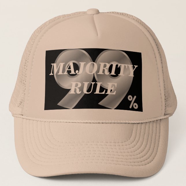 99% MAJORITY RULE TRUCKER HAT (Front)