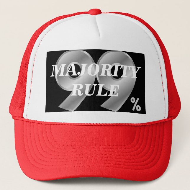 99% MAJORITY RULE TRUCKER HAT (Front)