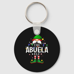 99 Matching Christmas Elf Family Pjs - Abuela Elf  Key Ring