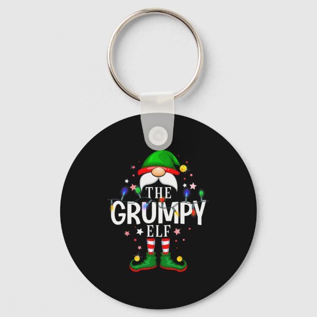 99 Matching Christmas Elf Family Pjs - The Mpy Elf Key Ring (Front)