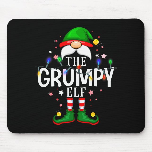 99 Matching Christmas Elf Family Pjs - The Mpy Elf Mouse Mat (Front)