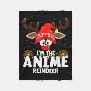 99 Matching Christmas Reindeer Anime - Uni-adults, Fleece Blanket