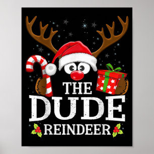 99 Matching Christmas Reindeer Squad Christmas Fam Poster