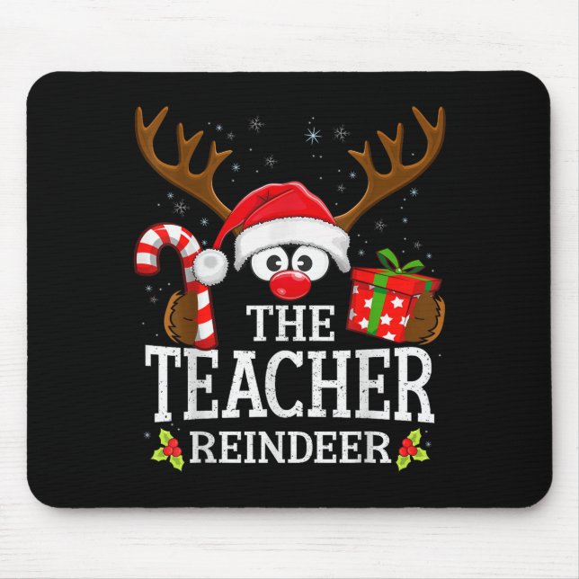 99 Matching Christmas Reindeer Squad Uni-adults Ch Mouse Mat (Front)