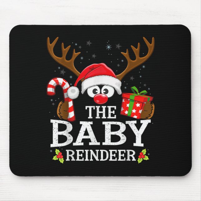 99 Matching Christmas Reindeer Squad - Uni-adults  Mouse Mat (Front)