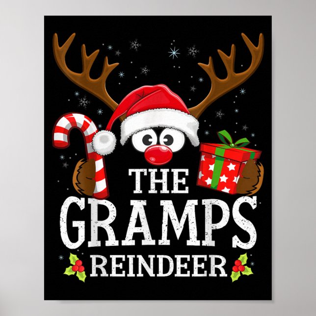 99 Matching Christmas Reindeer Squad Uni-youth Chr Poster (Front)