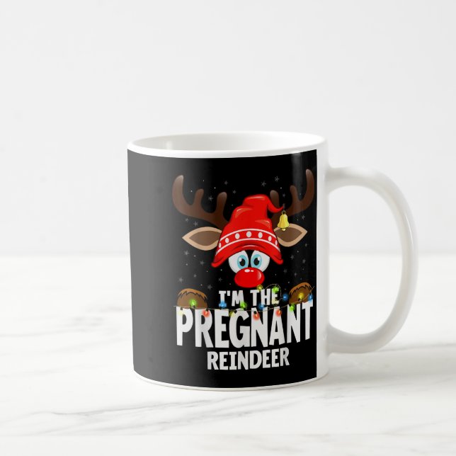 99 Matching Christmas Reindeer - Uni-adults, Black Coffee Mug (Right)