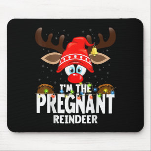 99 Matching Christmas Reindeer - Uni-adults, Black Mouse Mat