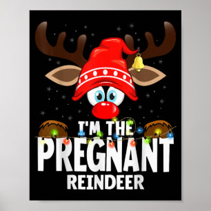 99 Matching Christmas Reindeer - Uni-adults, Black Poster